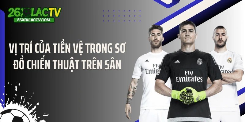 Vị trí của tiền vệ trong sơ đồ chiến thuật trên sân